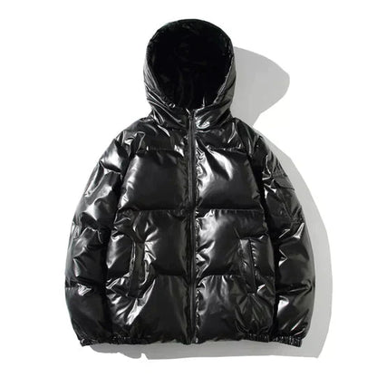 Herrarnas Vinter Pufferjacka med Vindskydd 0