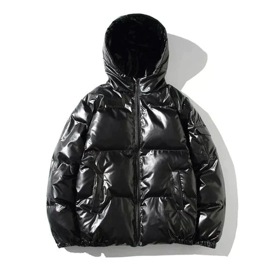 Herrarnas Vinter Pufferjacka med Vindskydd 0