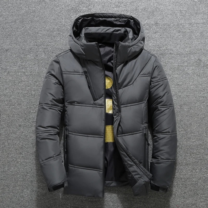 Herrarnas Vinterjacka Puffer Design Dunmaterial 1