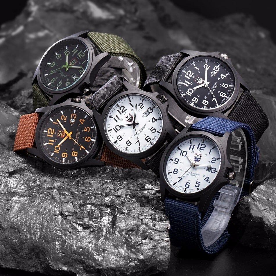 Herrars Militär Armbandsur Luminous 7