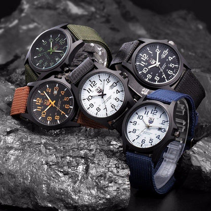 Herrars Militär Armbandsur Luminous 7