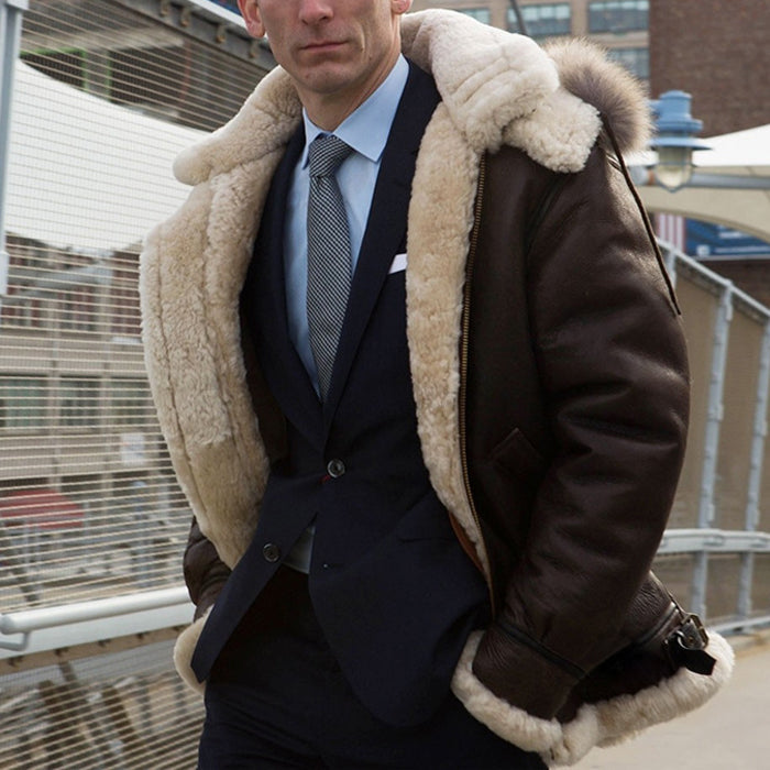 Herrars Pilotjacka med Foder 4