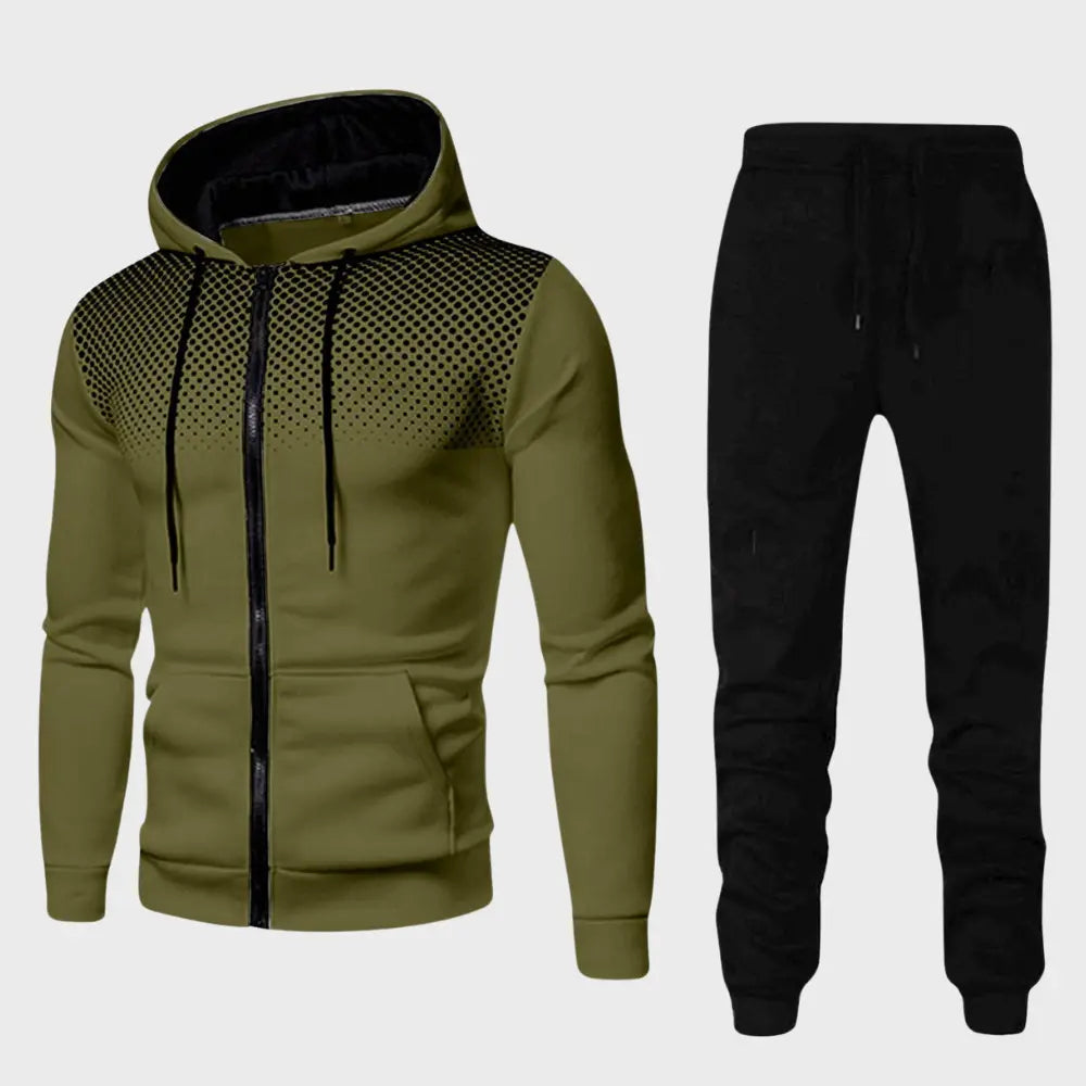 Herrars Träningsset Hoodie och Joggingbyxor 1
