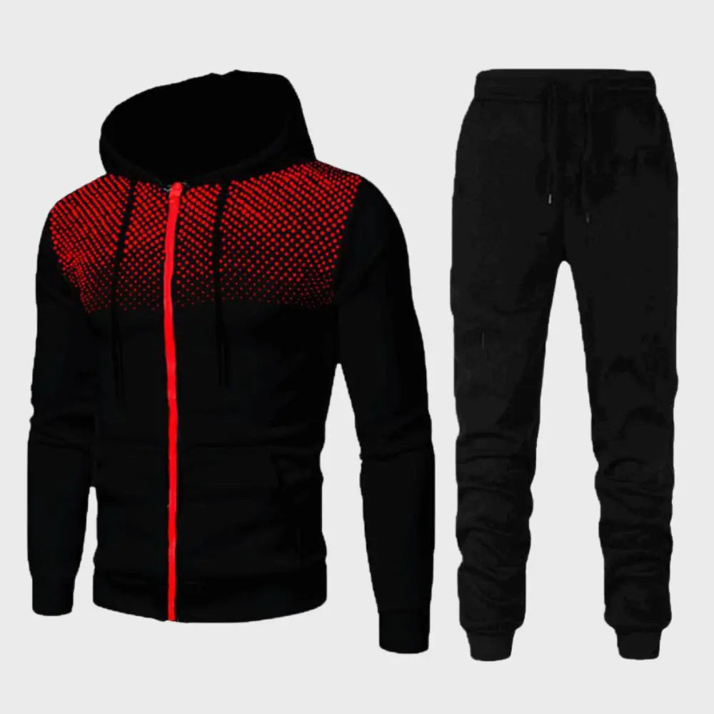 Herrars Träningsset Hoodie och Joggingbyxor 3