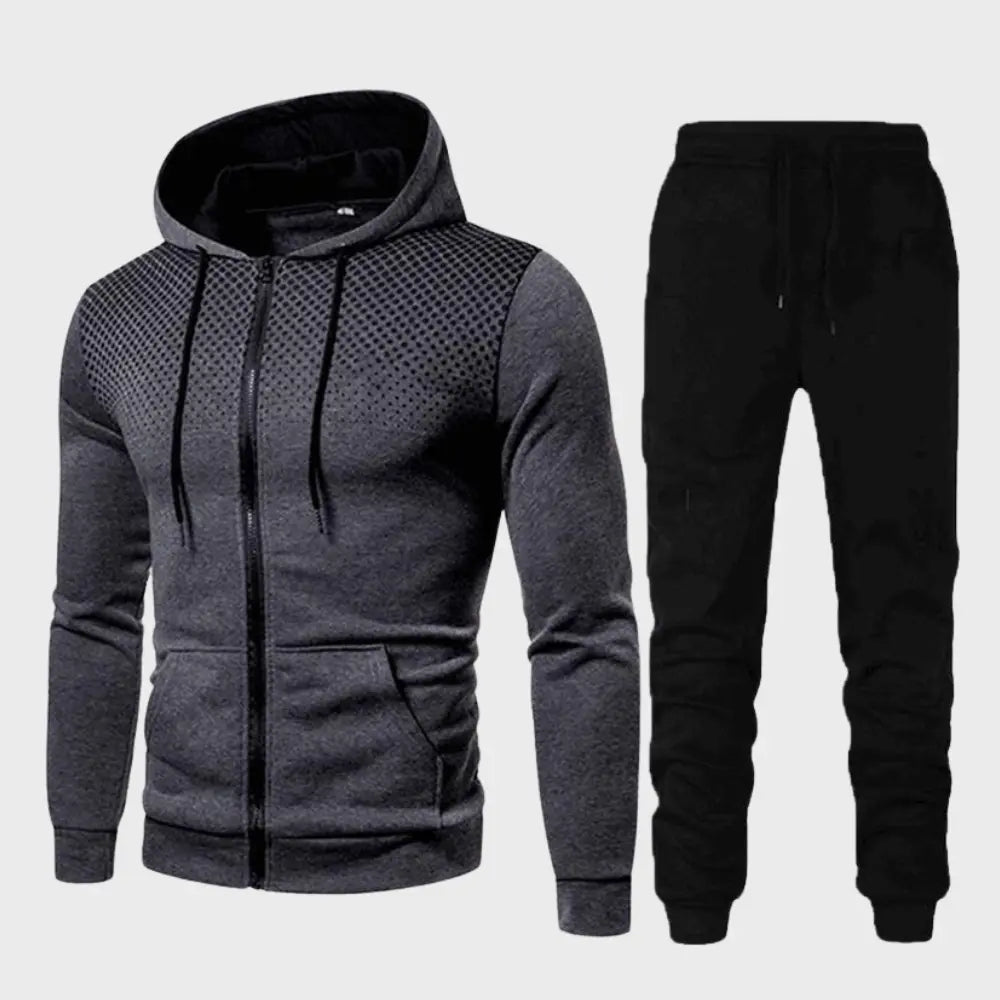 Herrars Träningsset Hoodie och Joggingbyxor 4