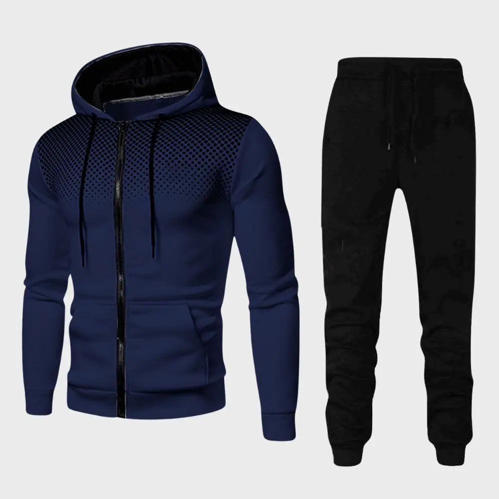 Herrars Träningsset Hoodie och Joggingbyxor 6