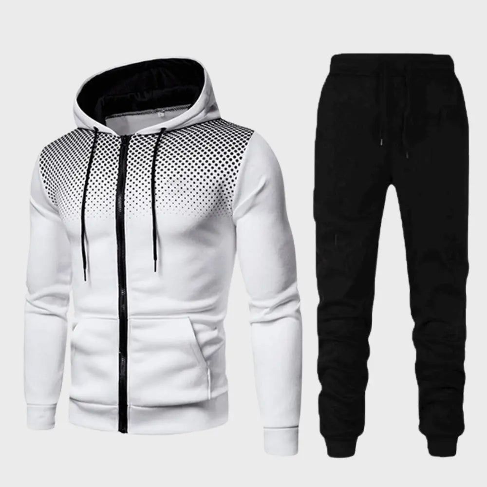 Herrars Träningsset Hoodie och Joggingbyxor 7