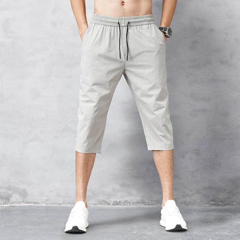 Herrbadshorts 3/4 Snabbtorkande 3