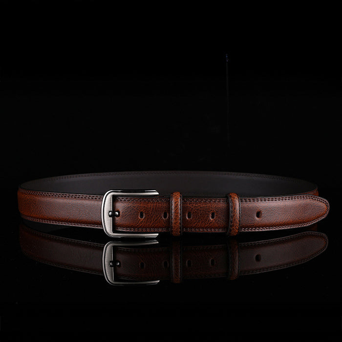 Herrbälte i Läder med Minimalistisk Design 6