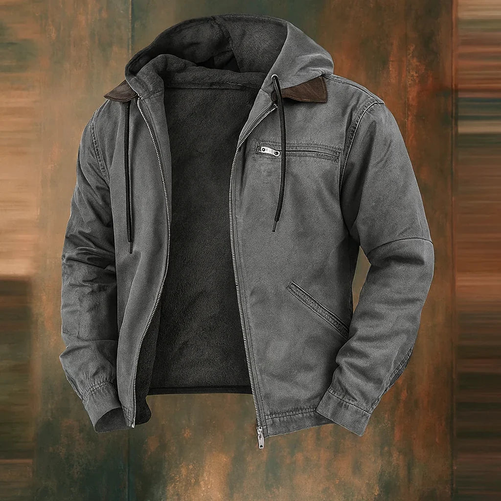 Herrbomberjacka vinter med modern design 2