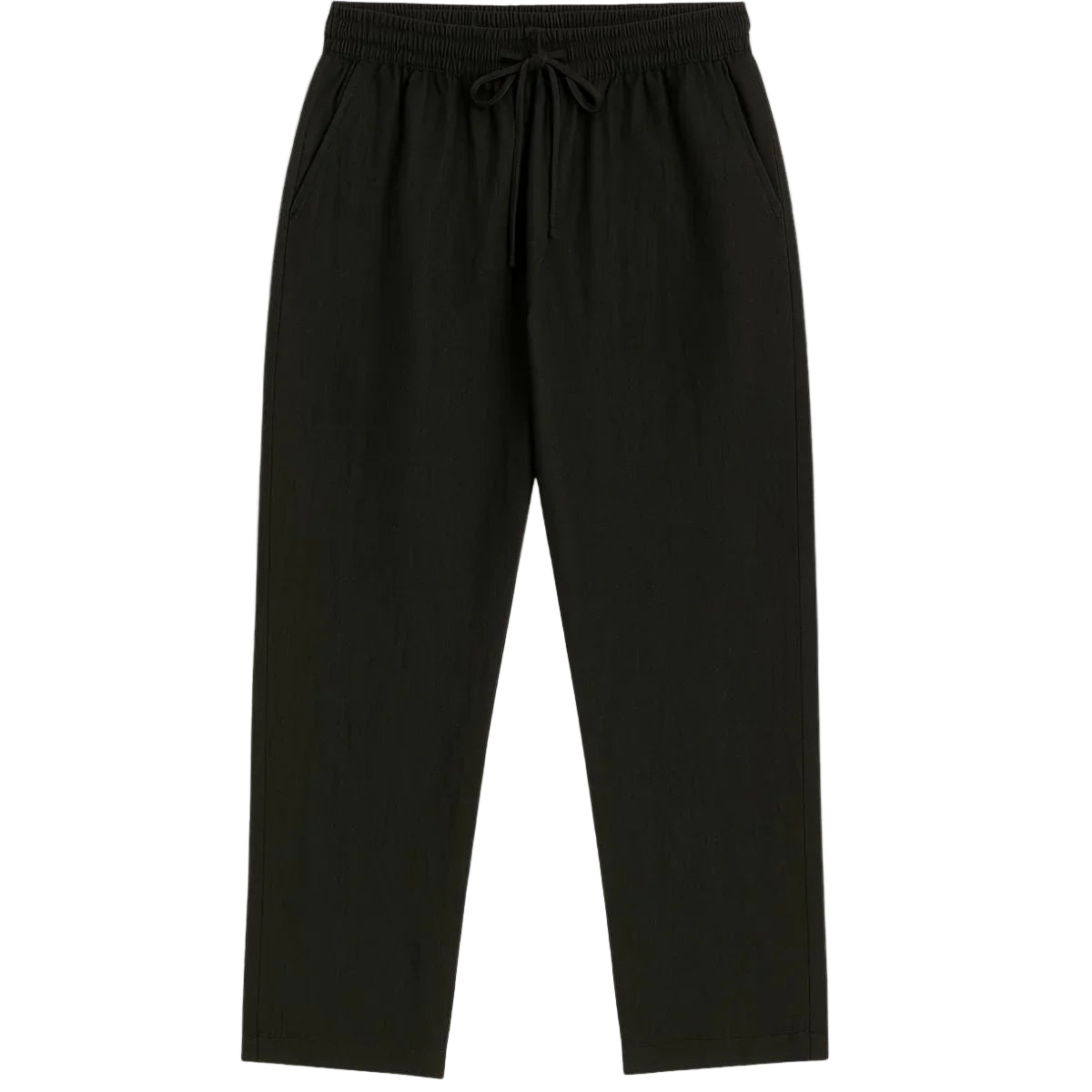 Herrbyxor Avslappnad Avsmalnande Siluett Med Justerbar Midja 0