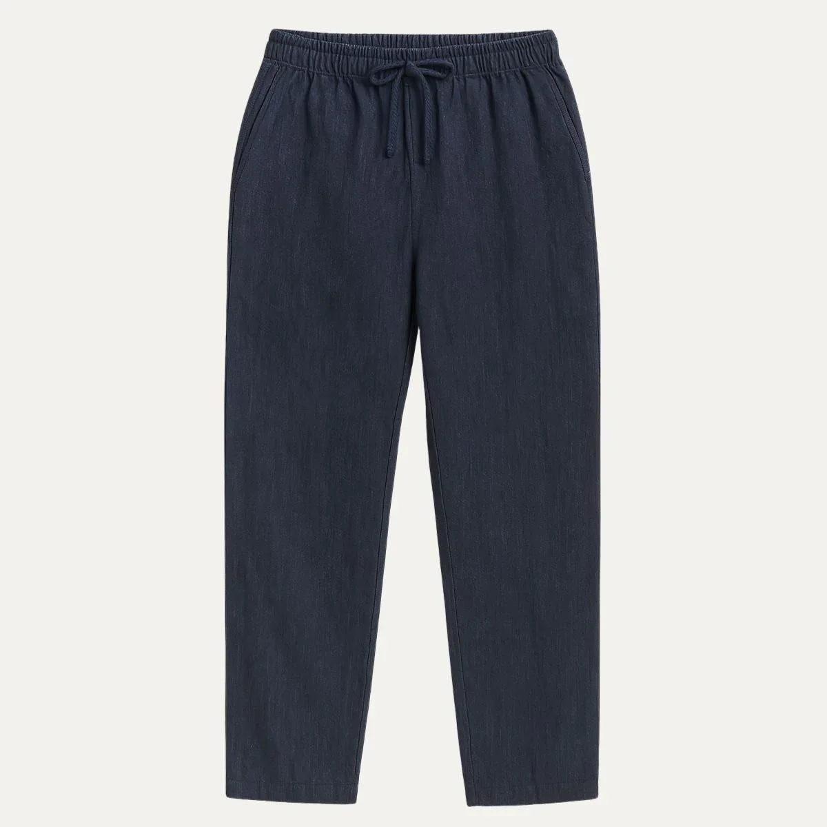 Herrbyxor Avslappnad Avsmalnande Siluett Med Justerbar Midja 3