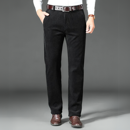 Herrbyxor Corduroy med Fleecefoder 4