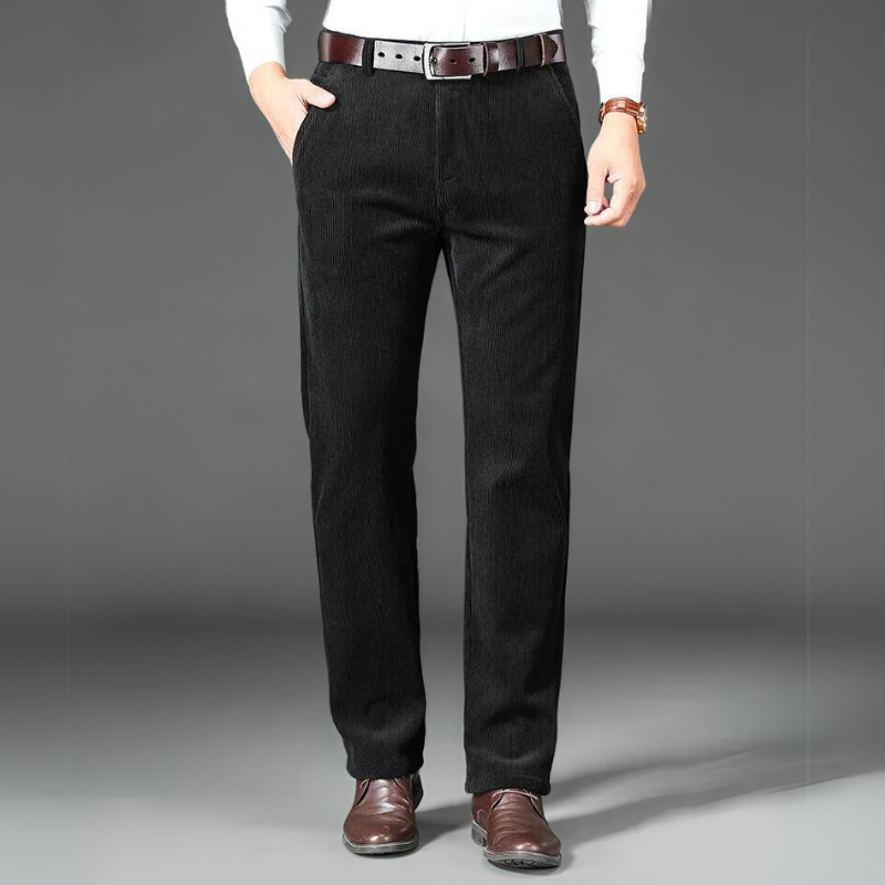 Herrbyxor Corduroy med Fleecefoder 4