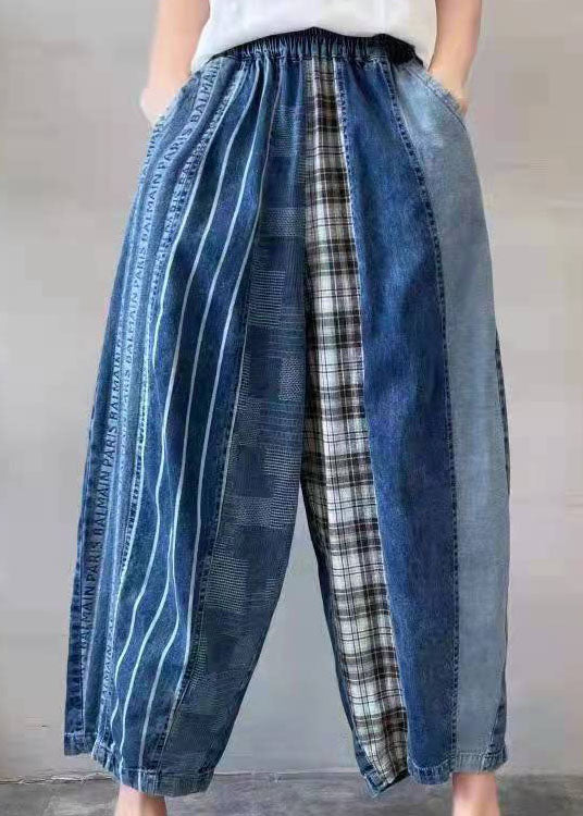 Herrbyxor Denim Patchwork Design 1