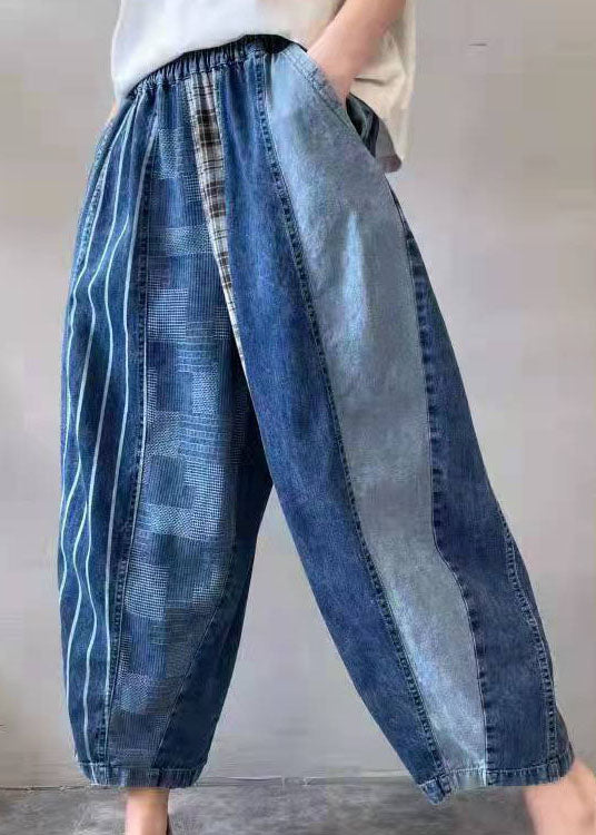 Herrbyxor Denim Patchwork Design 2