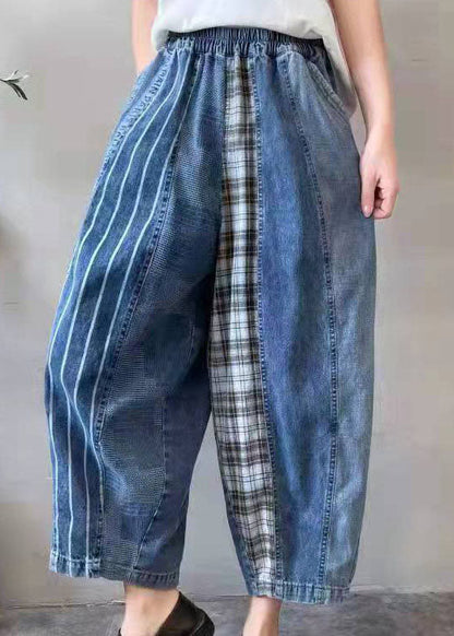 Herrbyxor Denim Patchwork Design 4