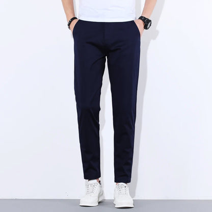 Herrbyxor Slim Fit Modern Passform med Avsmalnande Ben 2