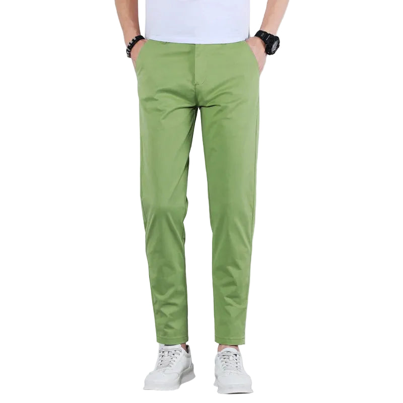 Herrbyxor Slim Fit Modern Passform med Avsmalnande Ben 5