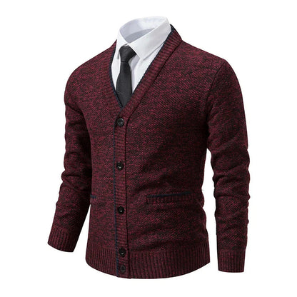 Herrcardigan Tyler Tidlös Design Avslappnad Passform 7