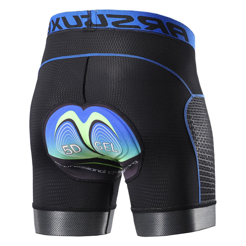 Herrcykelshorts med 5D Gel Kuddar och Snabbtorkande Material 0