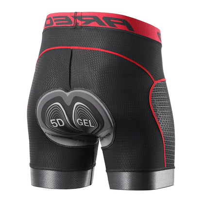 Herrcykelshorts med 5D Gel Kuddar och Snabbtorkande Material 8