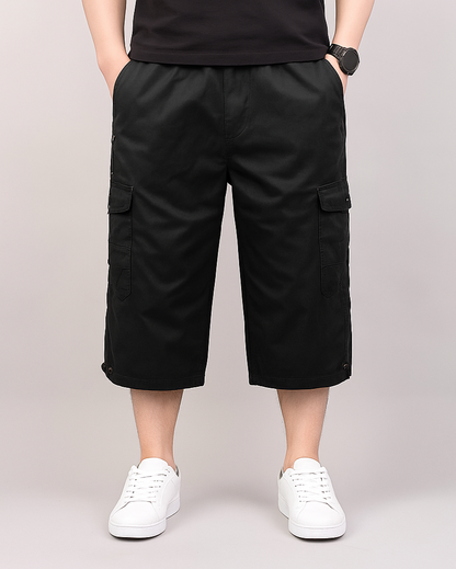 Herren Cargoshorts med Funktionella Fickor 4