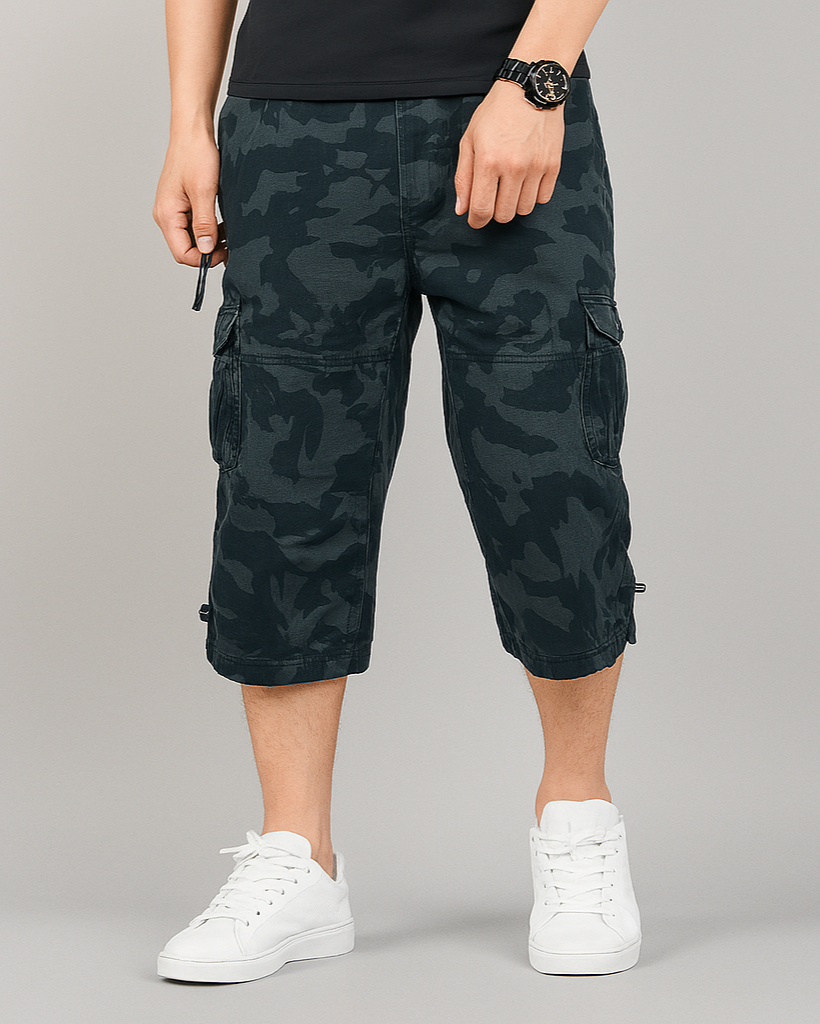 Herren Cargoshorts med Funktionella Fickor 6