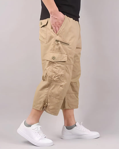 Herren Cargoshorts med Funktionella Fickor 7
