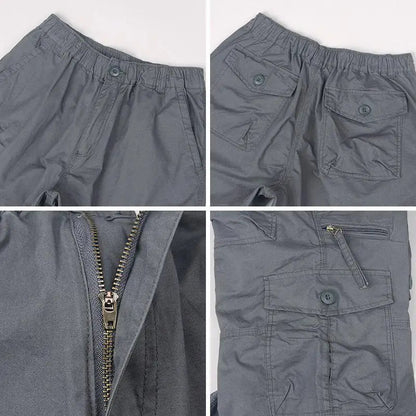 Herren Cargoshorts med Funktionella Fickor 8