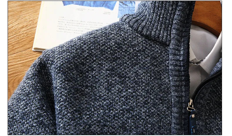 Herren Fleece Tröja Modern Halvdragkedja 2