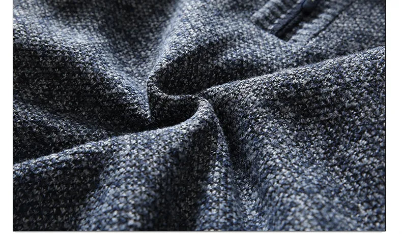 Herren Fleece Tröja Modern Halvdragkedja 3