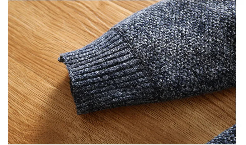 Herren Fleece Tröja Modern Halvdragkedja 4