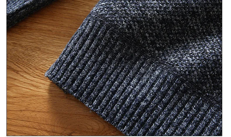 Herren Fleece Tröja Modern Halvdragkedja 5