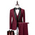 Herrens 3-delat Anzugset Slim Fit i Ull 1
