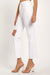 Herrens Avslappnade Distressed Denim Jeans i Vitt 2