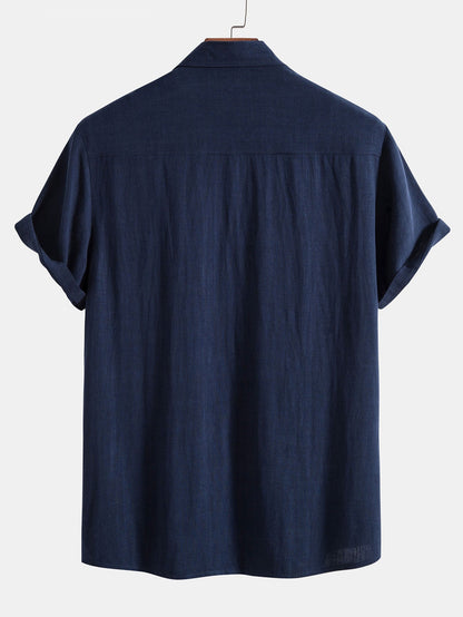 Herrens Blus och Byxor Set Tidlös Stil 4