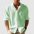 Herrens Button-Down Skjorta Långärmad Enkel Design 2