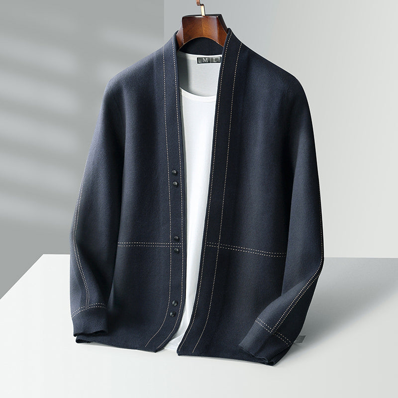 Herrens Cardigan Klassisk Stil 1