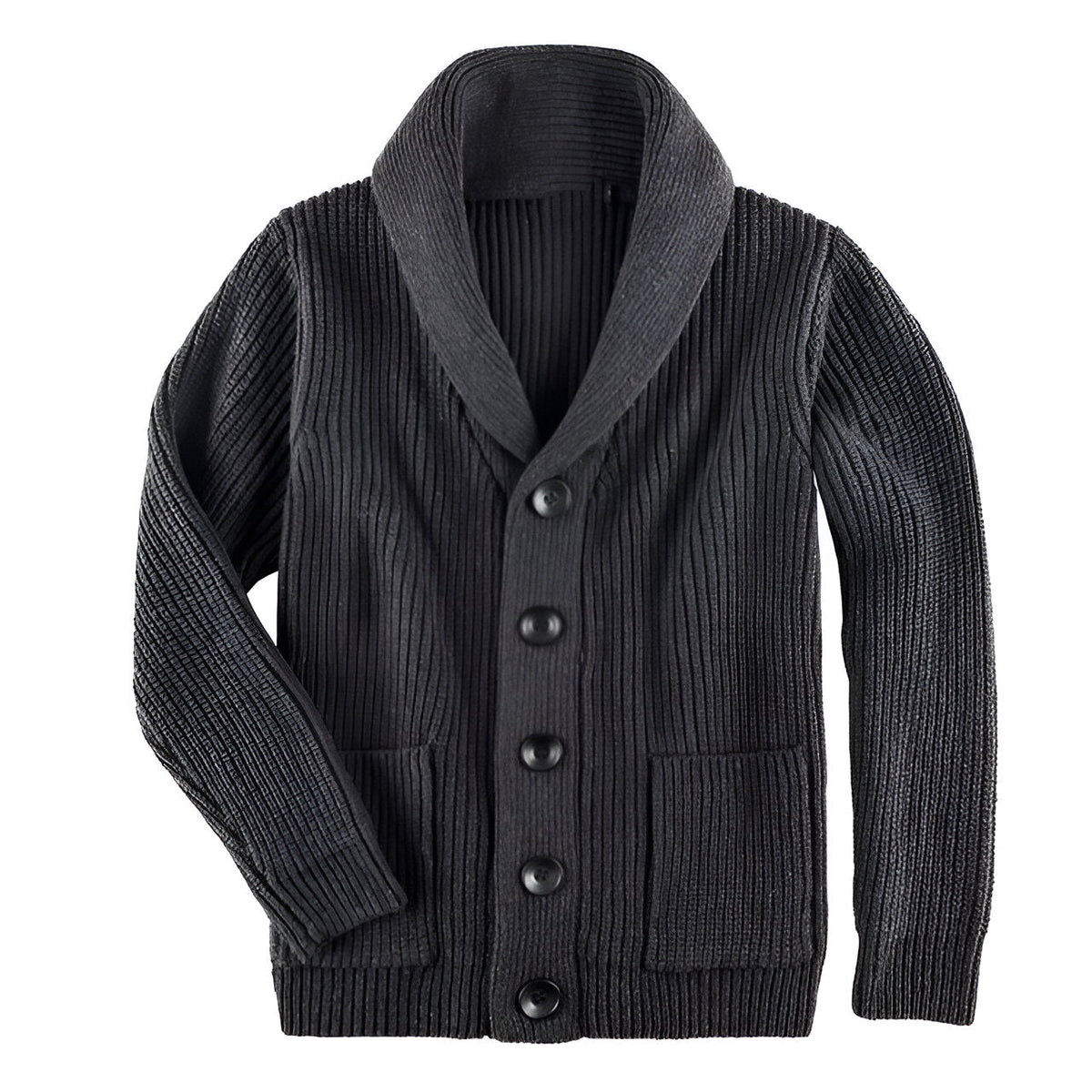 Herrens Cardigan med Knappar 0