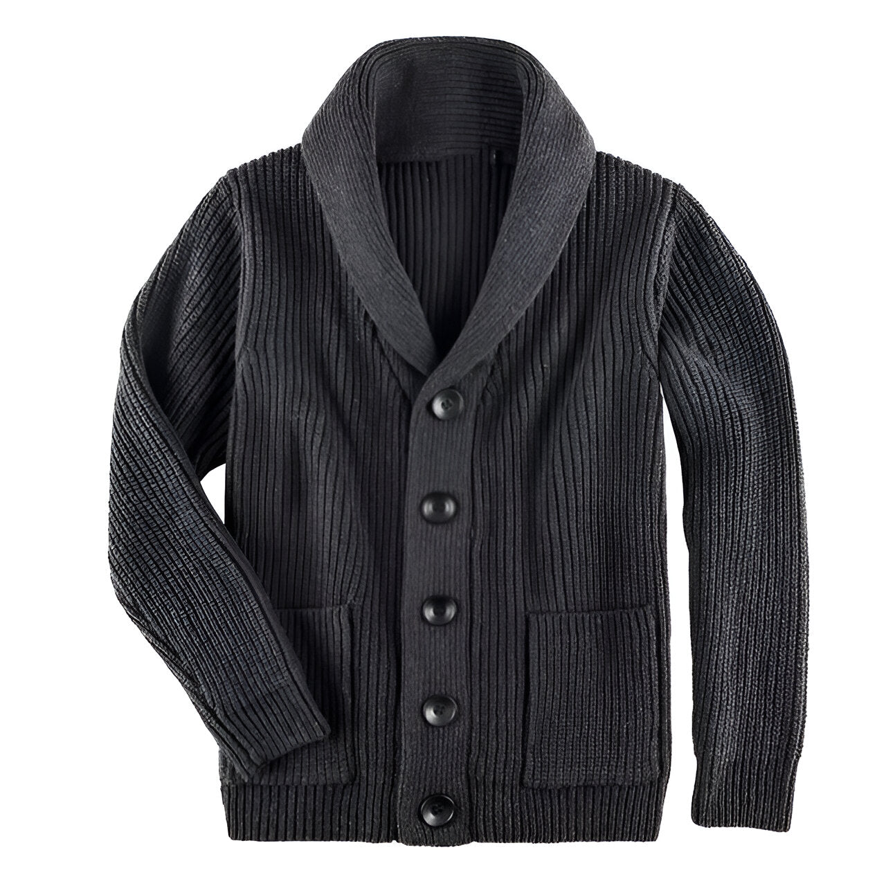 Herrens Cardigan med Knappar 0
