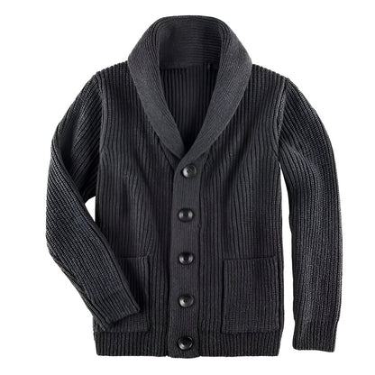 Herrens Cardigan med Knappar 0