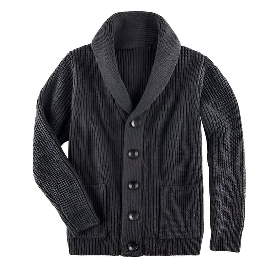 Herrens Cardigan med Knappar 0