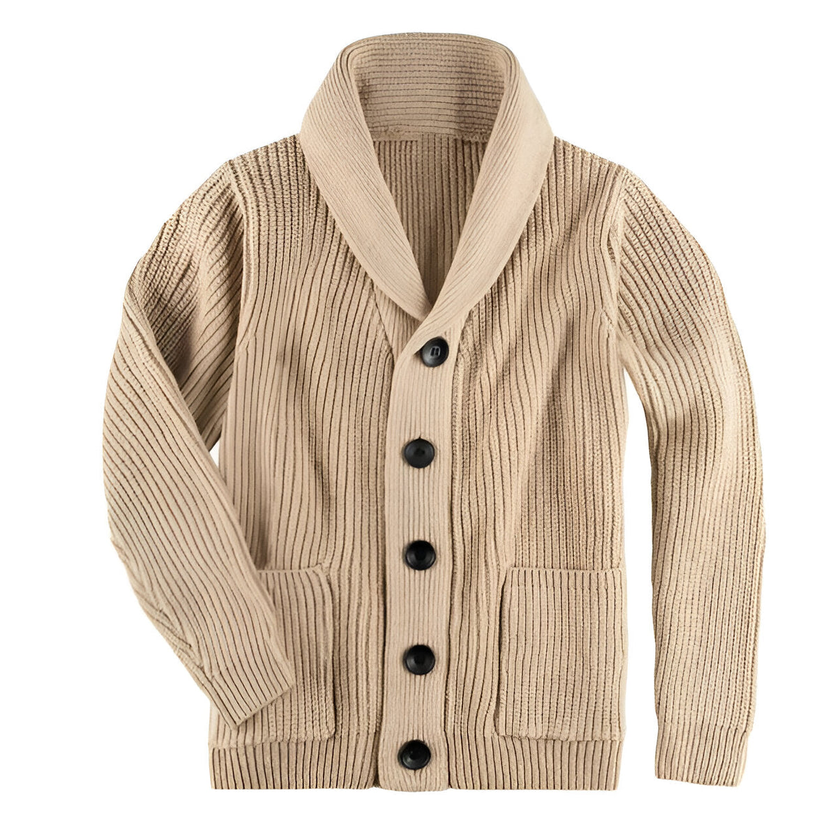 Herrens Cardigan med Knappar 1