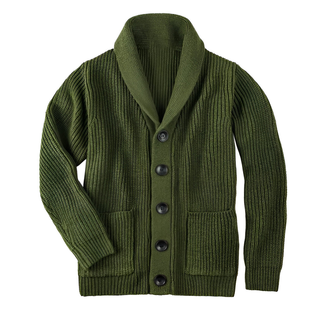 Herrens Cardigan med Knappar 2