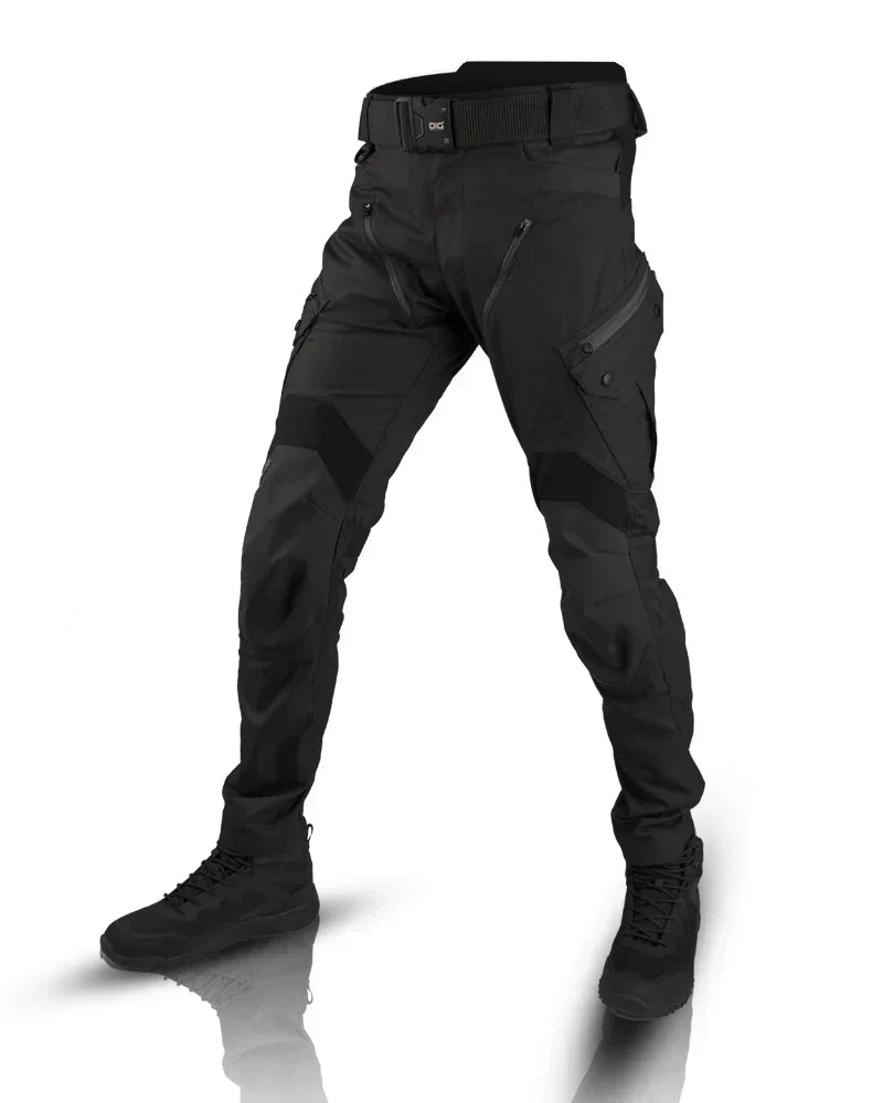 Herrens Cargo Byxor Taktisk Design med Flera Fickor 2