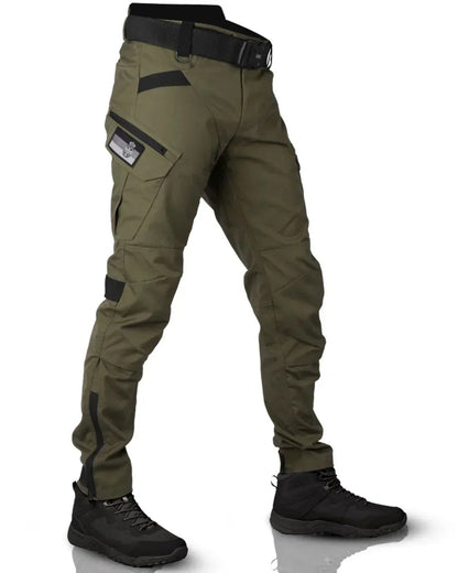 Herrens Cargo Byxor Taktisk Design med Flera Fickor 4