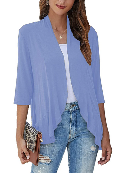 Herrens Casual Väst med Öppen Framsida i Mjuk Material 10