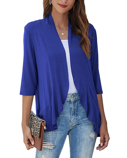 Herrens Casual Väst med Öppen Framsida i Mjuk Material 9