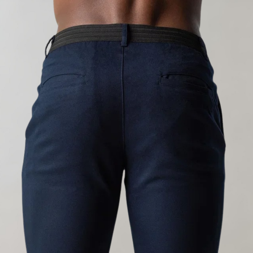 Herrens Chinos Byxor Komfortabel Stil 1